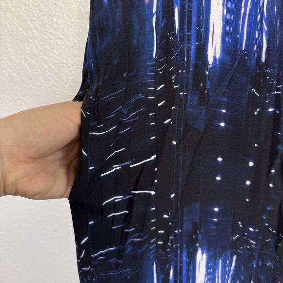 Zero + Maria Cornejo Dress Womens 4 Sheath Sleeveless Silk Abstract Modern Artsy - Picture 7 of 11